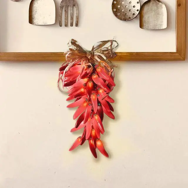 Main image of Chili Pepper String Lights Warm White, Battery Operated