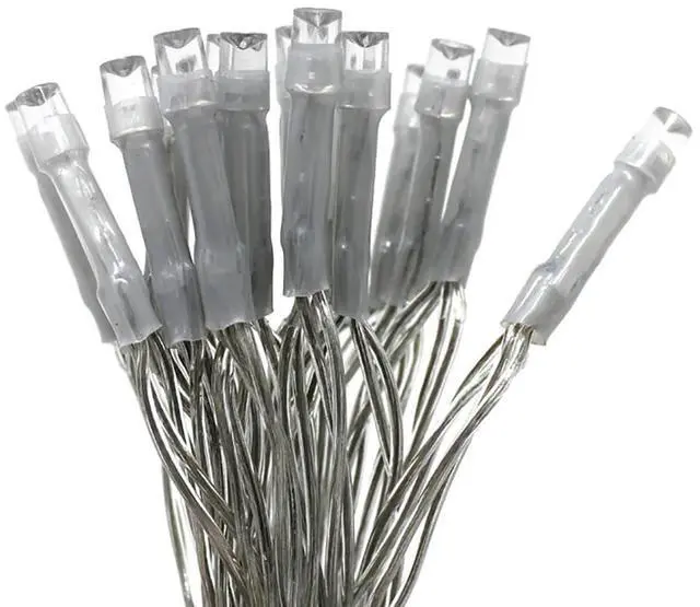 Alt view image 2 of 3 - 30 LED Clear Cable String Lights Battery Operated Green