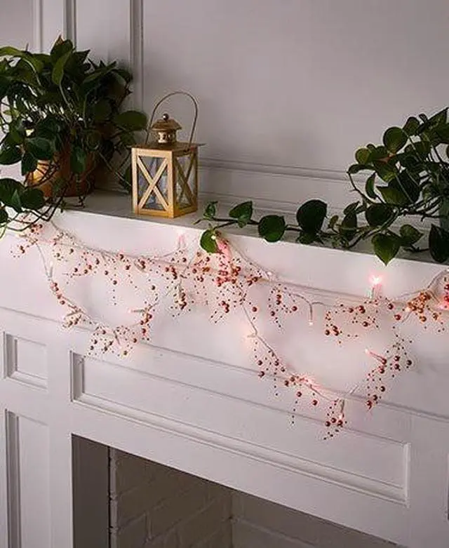 Alt view image 4 of 4 - 20 LED Beads String Light Red, Battery Operated