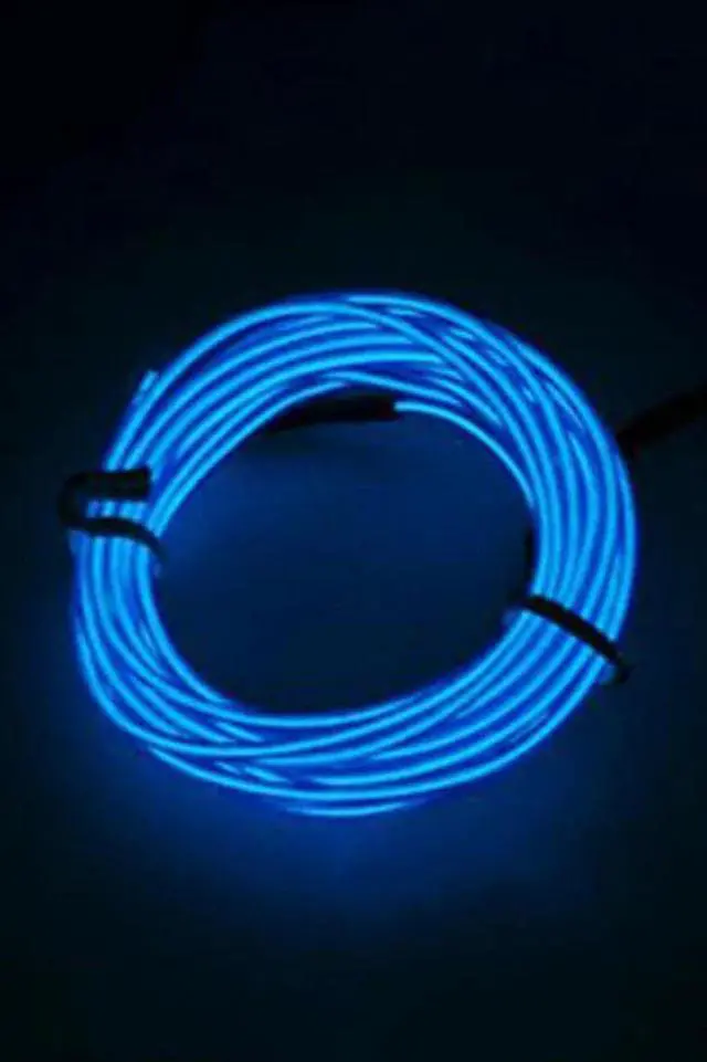 Main image of 3' Neon String Light Battery Operated Blue