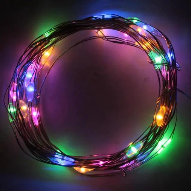 Alt view image 2 of 3 - 100 LED String Light Copper Wire Multicolor