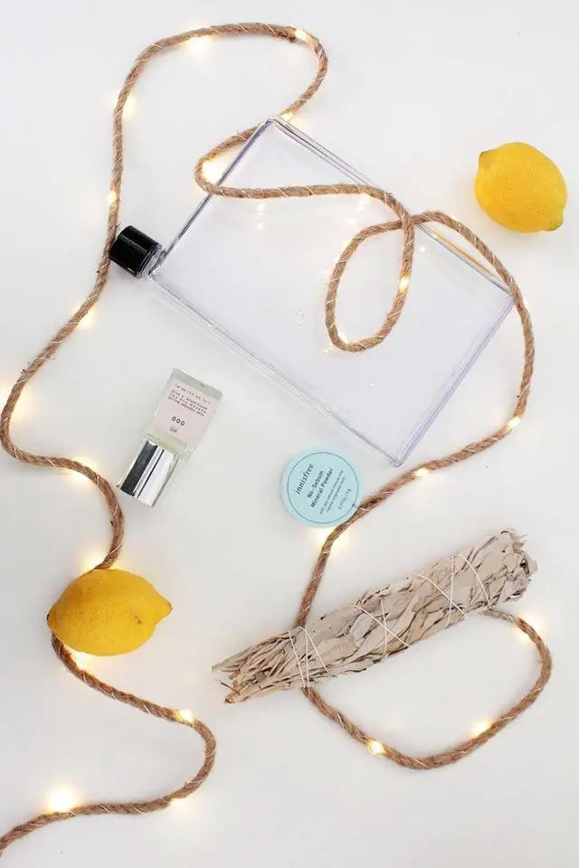 Alt view image 2 of 2 - 30 LED String Light Woven Rope Battery Operated