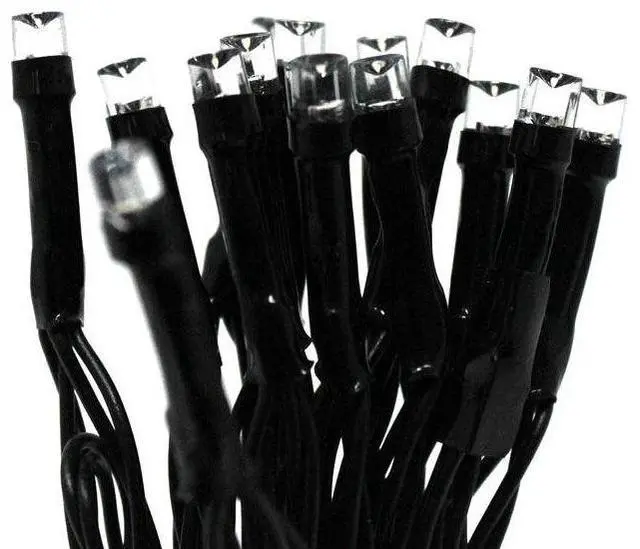 Alt view image 4 of 4 - 30 LED Black Cable String Lights Battery Operated