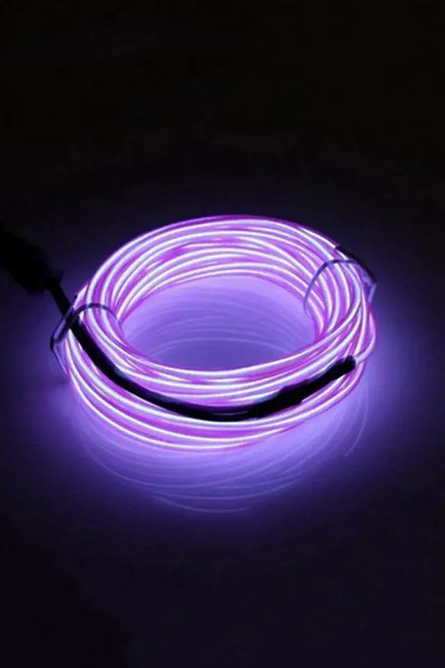 Main image of 6' Neon String Light Battery Operated Purple