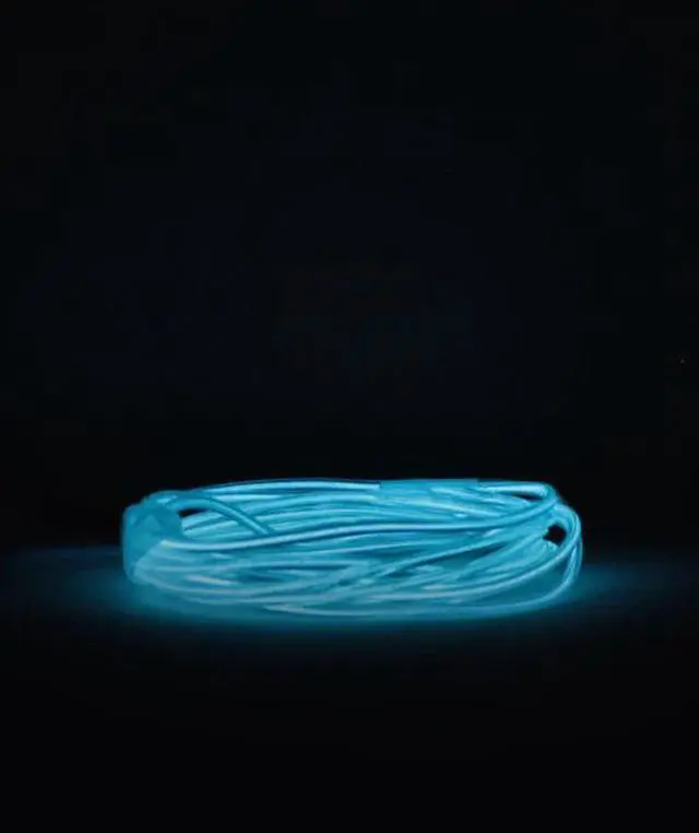 Main image of 6' Neon String Light Battery Operated Translucent Blue