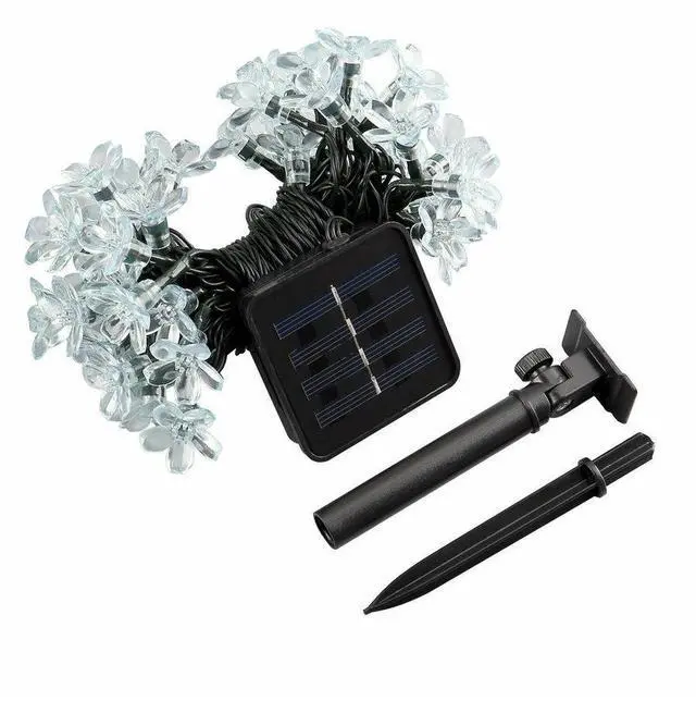 Alt view image 2 of 2 - 50 LED Solar Power Cherry Blossom String Light