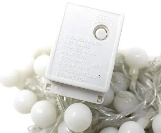 Main image of 100 LED String Light Bulb w Connector Warm White