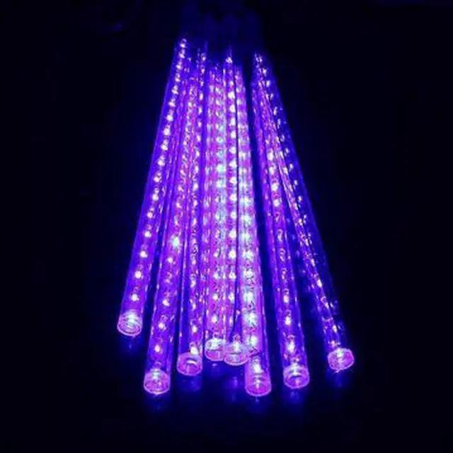 Main image of 8 Tubes Snowfall 50cm Purple Light