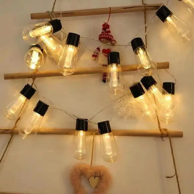 Alt view image 3 of 4 - 10 LED Outdoor String Lights Warm White