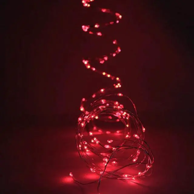 Main image of 180 LED Silver Copper Branch Tree Lights Plug-In Red