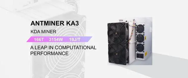 Alt view image 2 of 5 - In stocks Bitmain Antminer KDA Miner KA3 hasrate 166T KDA Blake2S  Air-cooling Miner can shipping now sold by Higisy