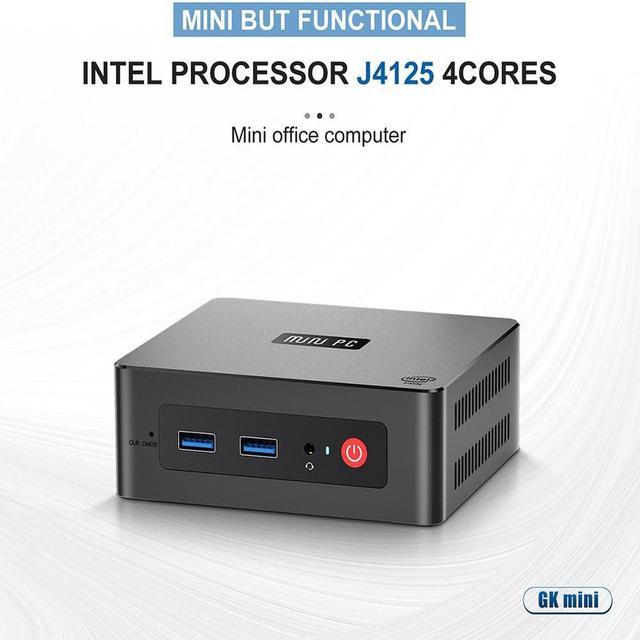 New Offical Beelink MINI PC GK Mini Intel J4125 Win 11 DDR4 8GB