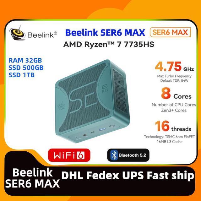 Beelink SER6 MAX AMD Ryzen 7 7735HS High Performance gaming mini