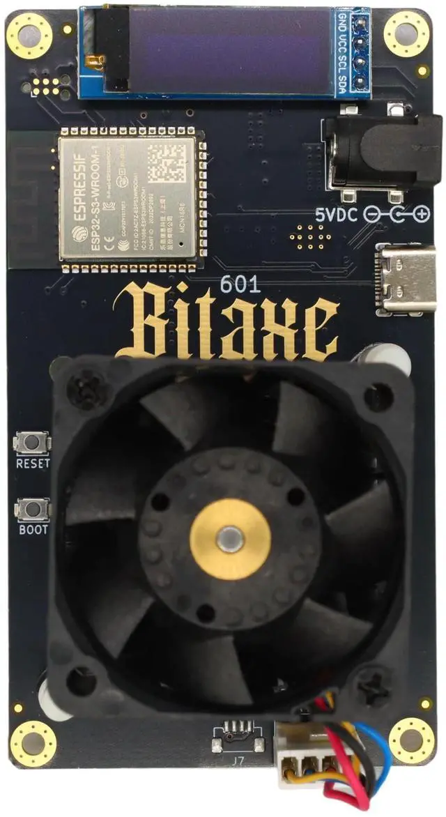Alt view image 5 of 5 - Bitcoins Miner 1.2TH/s Bitaxe Gamma 601 Solo Miner BM1370 Asic Chip 2.4G WiFi 18W/TH BTC Lottery Crypto Miner with S21 Pro Asic Bitcoins Mining Machine Micro Silent Home Use