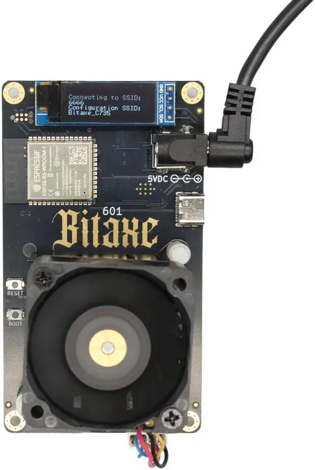 Alt view image 2 of 5 - Bitcoins Miner 1.2TH/s Bitaxe Gamma 601 Solo Miner BM1370 Asic Chip 2.4G WiFi 18W/TH BTC Lottery Crypto Miner with S21 Pro Asic Bitcoins Mining Machine Micro Silent Home Use