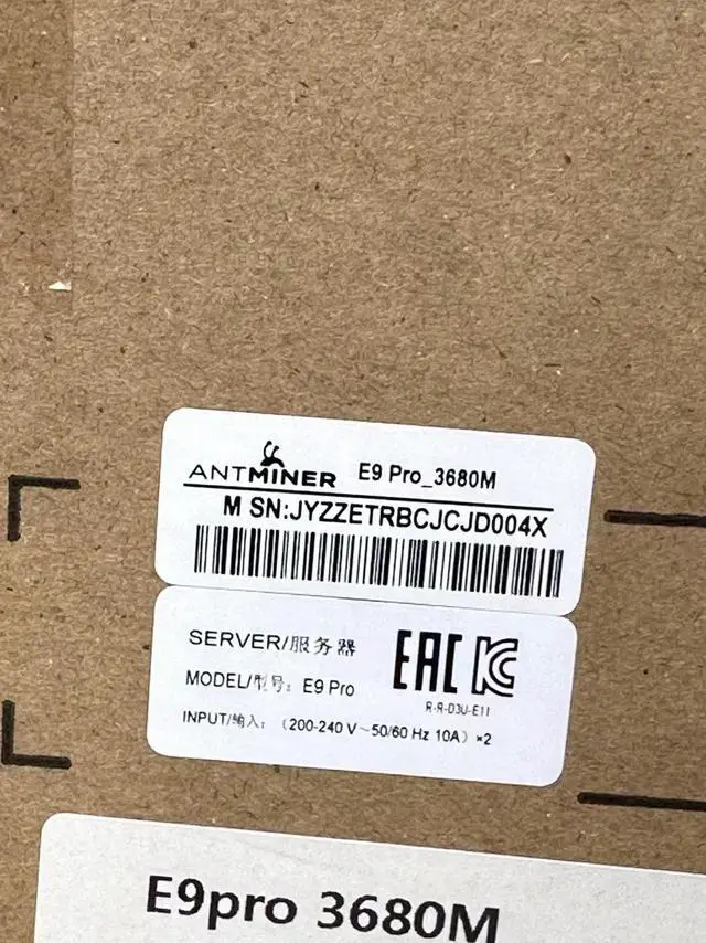 Alt view image 6 of 6 - New stock Bitmain Antminer ETC miner E9 PRO hashrate 3680MH/S bitmain antminer etc ethw miner antminer E9pro  3680M sold by Higisy