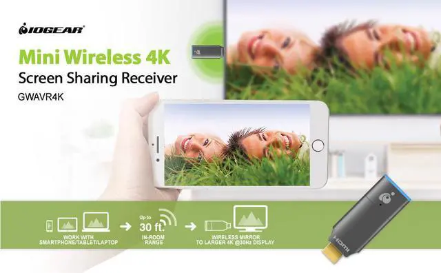 Alt view image 17 of 20 - IOGEAR Mini Wireless 4K HDMI® Screen Sharing Adapter
