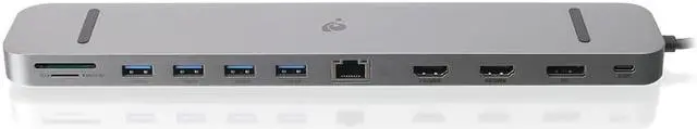 Alt view image 4 of 20 - IOGEAR Dock Pro USB-C Triple HD Dock w- PD 3.0
