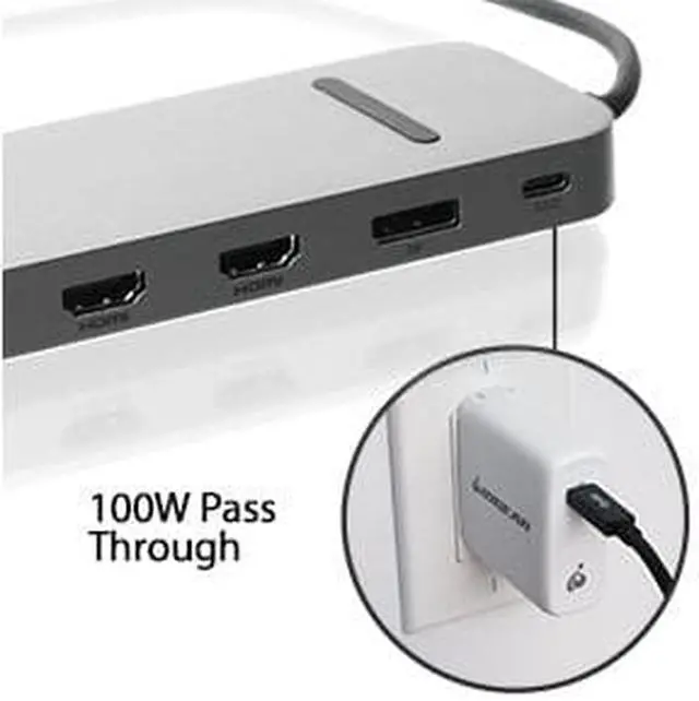 Alt view image 7 of 20 - IOGEAR Dock Pro USB-C Triple HD Dock w- PD 3.0