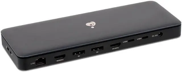 Alt view image 13 of 20 - IOGEAR Docking Station Dock Pro USB4 8K Triple View - GUD4C8K3