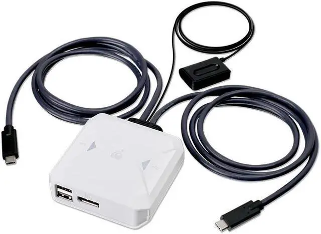 Alt view image 8 of 20 - IOGEAR 2-Port 4K USB-C KVM Switch with DisplayPort output GCS72CC