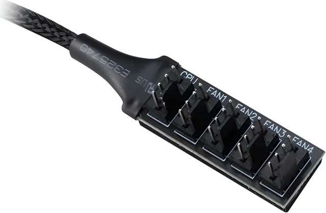 Alt view image 4 of 4 - Akasa Flexa FP5H 4-Pin PWM Coupler 5 Port HUB Cable 5 Fan PWM Splitter Hub Cable