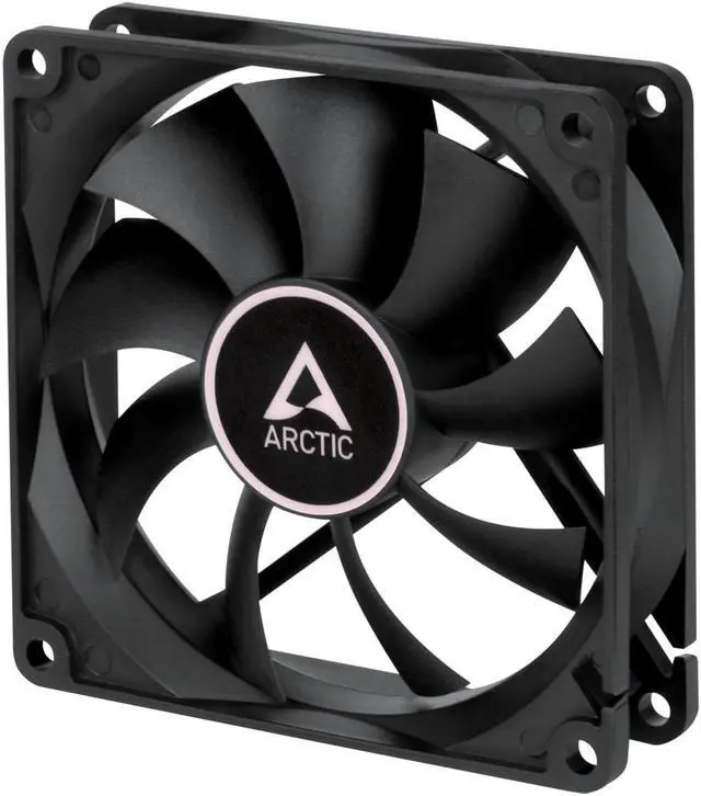 Alt view image 2 of 6 - ARCTIC F9 PWM PST 92mm Black Blade Black Frame Case Fan