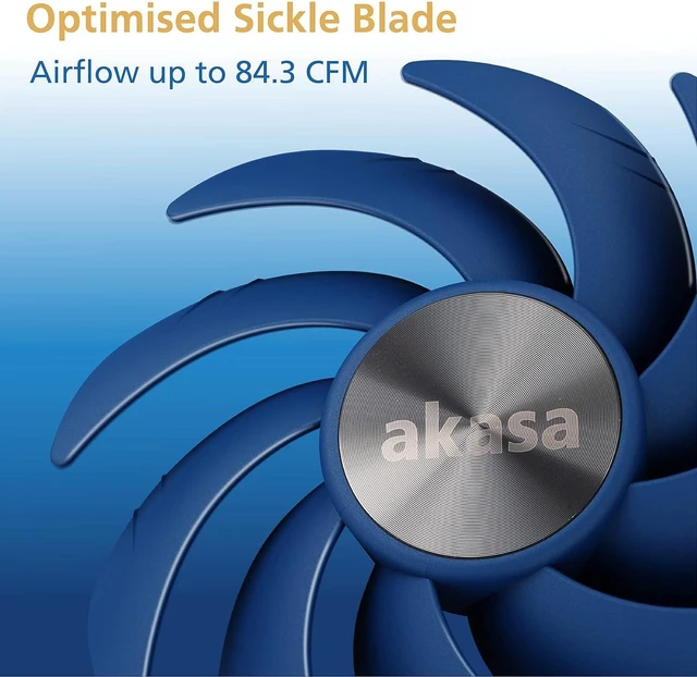 Alt view image 3 of 7 - AKASA Alucia SC14 14cm PWM High Performance Quiet Case Fan (AK-FN118)