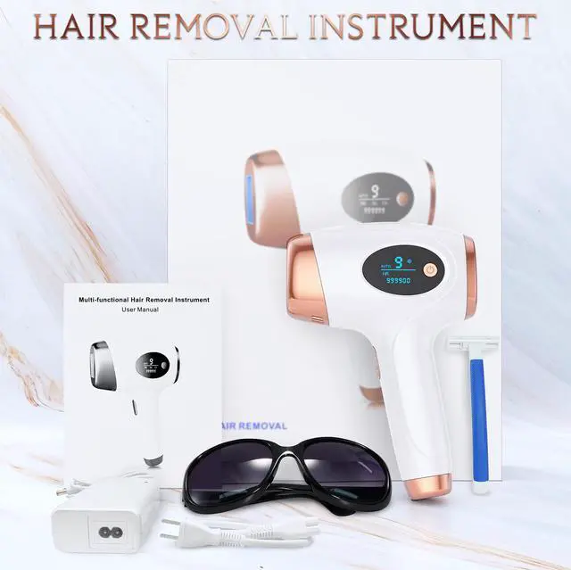 Alt view image 7 of 7 - Laser Hair Removal, IPL Permanent Hair Removal for Women 999900 Flashes 9 Energy Levels Body Hair Removal Device