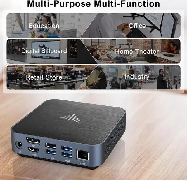 Alt view image 6 of 7 - KAMRUI Mini Gaming PC, AMD Ryzen 7 5700U(up to 4.3Ghz) 16GB RAM 512GB NVME SSD, Mini Computer Small Gaming Desktop PC,Upgrade Capacity, 4K UHD, Type-C, WiFi6/BT5.2