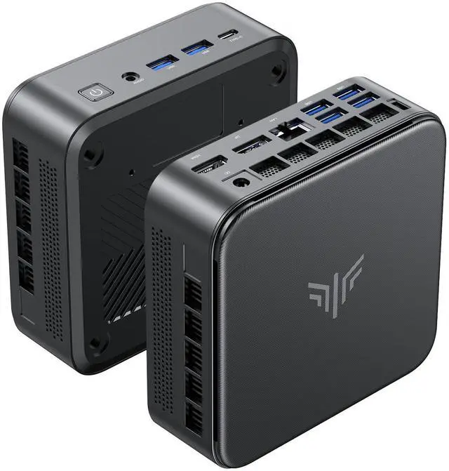 Alt view image 2 of 6 - KAMRUI E3B Mini PC AMD Ryzen 5 7430U (6C/12T, Up to 4.3GHz), 16GB DDR4 RAM, 512GB SSD, WiFi 6, BT 5.2, HDMI 2.0/DP 1.4/USB-C 4K@60Hz, Triple Display, Windows 11 Pro
