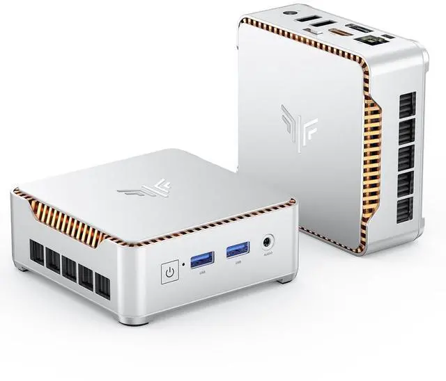 Main image of KAMRUI Hyper H2 Mini PC Intel Core i9-14900HX 32GB DDR4 1TB PCIe4.0 SSD Win11 Pro WiFi 6 3-Screen 4K Silver