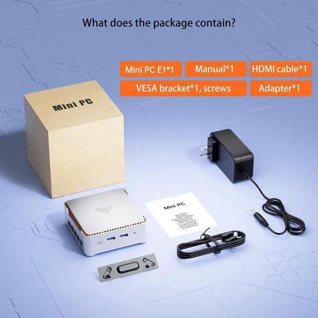 Alt view image 2 of 5 - NIPOGI P2 Mini Business Desktop Computer,AMD Ryzen Embedded R2544 16GB DDR4 512GB SSD, Windows 11 Pro