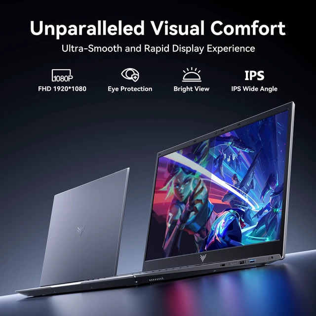 Alt view image 2 of 4 - NIPOGI Laptop 18.5 FHD, AMD Ryzen 5 7430U, 16GB DDR4 RAM, 512GB NVMe SSD, Windows 11 Pro, AMD Radeon Vega 7 Graphics, WiFi 6
