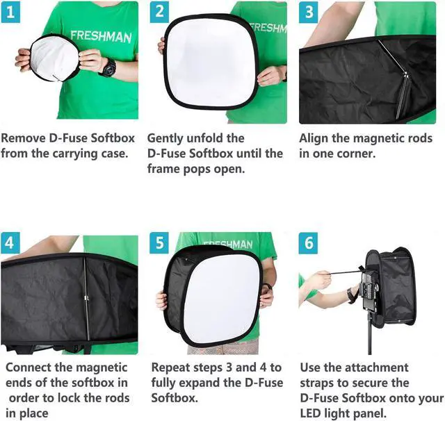 Alt view image 4 of 7 - Neewer 2 Pieces Bi-Color 660 LED Video Light with Stand and Softbox Kit: (2)3200-5600K CRI96+ Dimmable Light with U Bracket and Barndoor (2)Light Stand (2)Softbox for Studio Photography Video Shooting