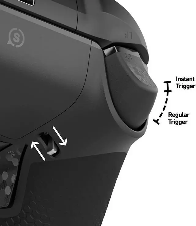 Alt view image 3 of 6 - SCUF Instinct Pro Steel Gray Custom Wireless Performance Controller for Xbox Series X|S, Xbox One, PC, and Mobile - Steel Gray - Xbox Series X