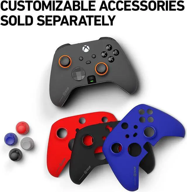 Alt view image 6 of 6 - SCUF Instinct Pro Steel Gray Custom Wireless Performance Controller for Xbox Series X|S, Xbox One, PC, and Mobile - Steel Gray - Xbox Series X