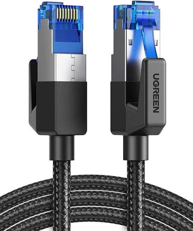 Main image of UGREEN Cat 8 Ethernet Cable High Speed Braided 40Gbps 2000Mhz Network Cord Cat8 RJ45 Shielded Indoor Heavy Duty LAN Cables Compatible for Gaming PC PS5 PS4 PS3 Xbox Modem Router 6FT