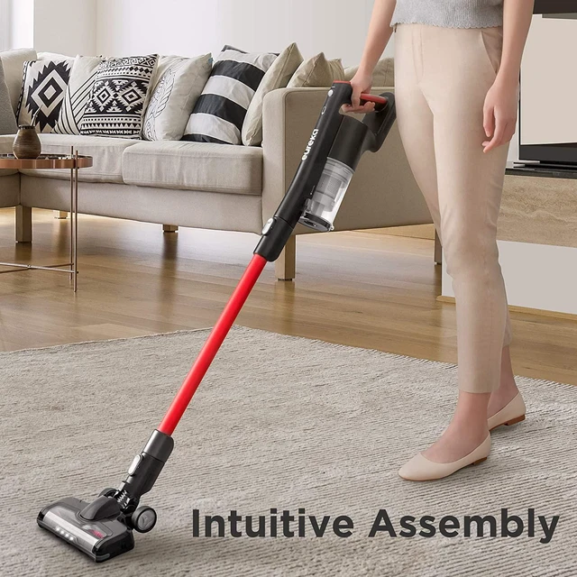 Alt view image 7 of 7 - Eureka Lightweight Cordless Vacuum Cleaner, Rose Red, NEC101