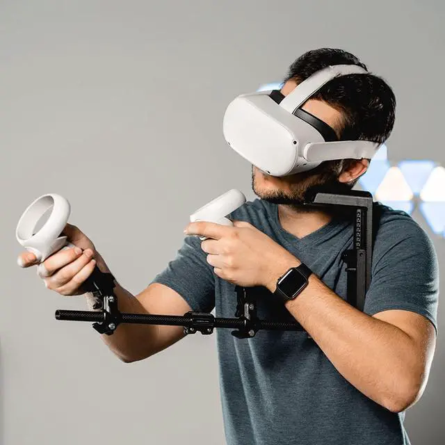 Alt view image 2 of 4 - Glistco Magni Stock - VR Carbon Fiber Controller Stock Rifle Adapter Compatible with Oculus Rift S & Quest
