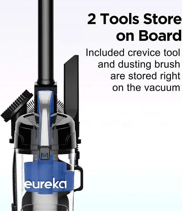 Alt view image 4 of 7 - Eureka NEU10AE5 Powerful Bagless Upright Vacuum Cleaner Carpet and Floor, AirSpeed Ultra-Lightweight Vacuum Cleaner, w/ Replacement Filter, Blue