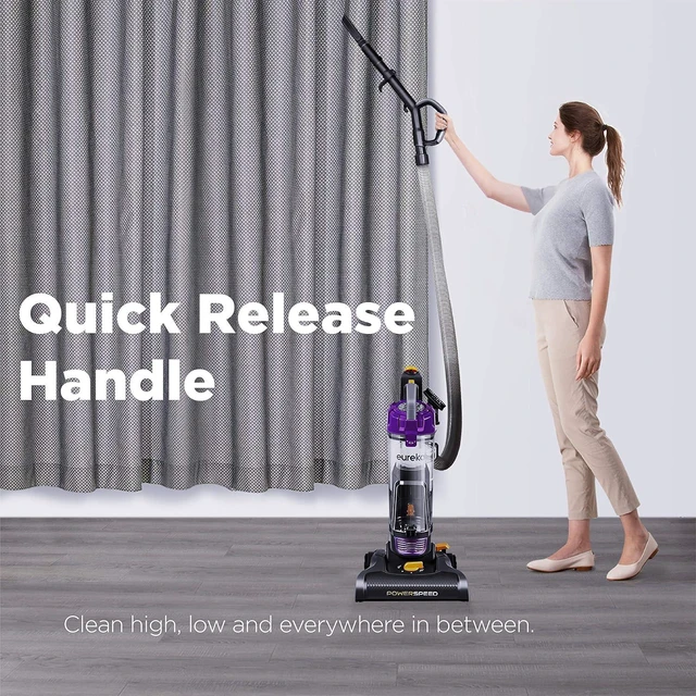 Alt view image 4 of 7 - Eureka NEU182B PowerSpeed Bagless Upright Vacuum Cleaner, Purple