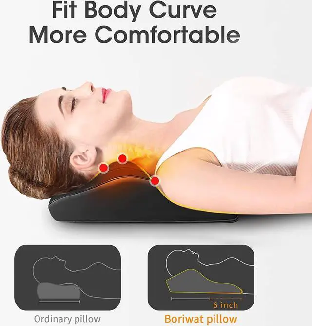 Alt view image 2 of 7 - Back Massager with Heat, Massagers for Neck and Back, Shiatsu Neck Massage Pillow for Back, Neck, Shoulder, Leg Pain Relief, Gifts for Men Women Mom Dad, Stress Relax at Home Office and Car