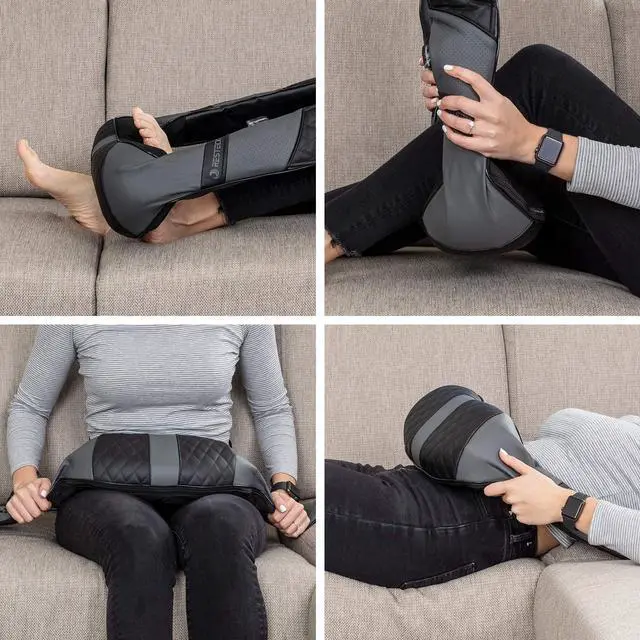 Alt view image 7 of 7 - Massagers for Neck and Back with Heat - Deep Tissue 3D Kneading Pillow, Electric Shiatsu Shoulder Massage, Foot, Legs,Body - Relieve Muscle Pain - Office, Home  Car