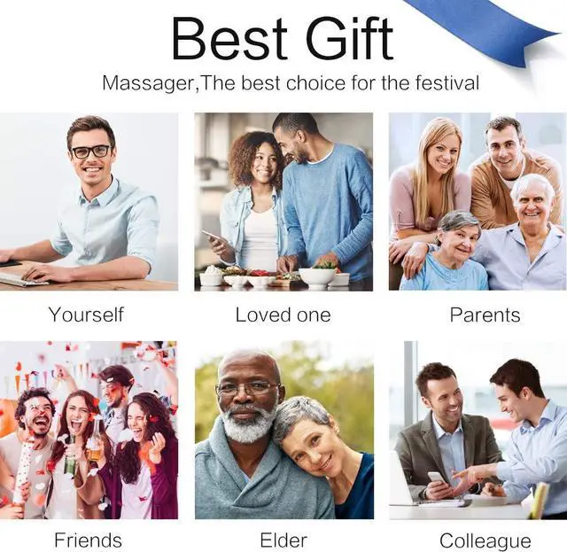 Alt view image 7 of 7 - Shiatsu Back Shoulder and Neck Massager with Heat, Electric Deep Tissue 4D Kneading Massage, Best Gifts for Women Men Mom Dad