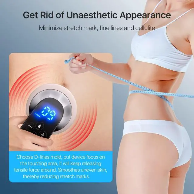 Alt view image 4 of 7 - Body Massager  Professional Handheld Massager  Cordless Electric Body Massager for Belly, Waist, Arm, Leg, Butt