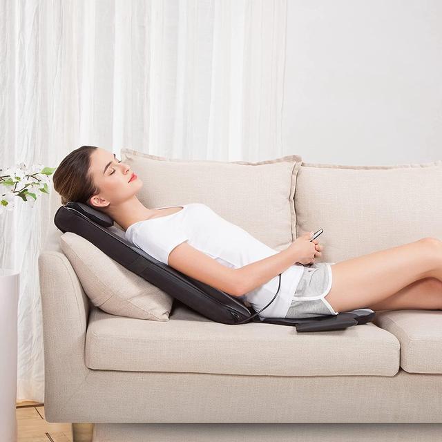 Alt view image 6 of 7 - Snailax Shiatsu Massage Cushion with Heat Massage Chair Pad Kneading Back Massager for Home Office Seat use