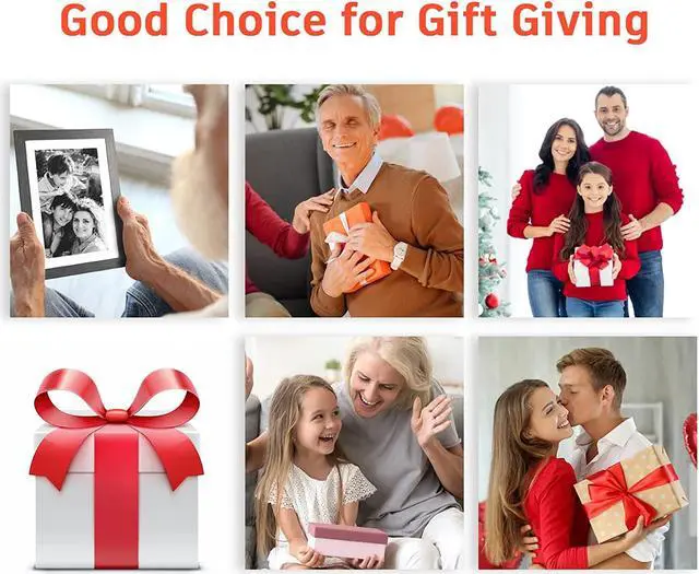 Alt view image 6 of 7 - 10.1 inch Digital Picture Frame WiFi Smart Digital Photo Frame Wood IPS HD 1280 * 800 1080P Touch Screen Auto-Rotate Easy Setup to use Free Share Photos and Videos Gift for mon Father Women