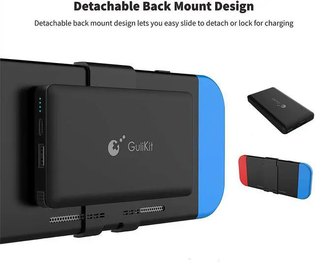 Alt view image 3 of 7 - Portable Power Bank Compatible for Nintendo Switch, 10000mAh 5V/3A Flash Rechargeable Extended Battery Backup Charger Case for Smartphone and Switch