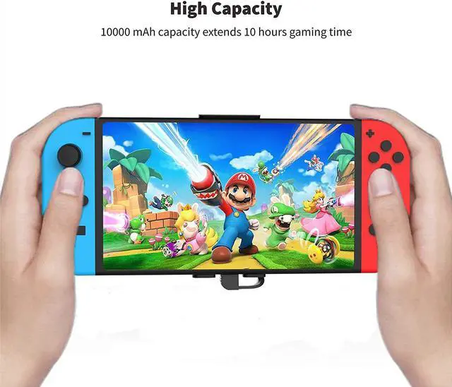 Alt view image 4 of 7 - Portable Power Bank Compatible for Nintendo Switch, 10000mAh 5V/3A Flash Rechargeable Extended Battery Backup Charger Case for Smartphone and Switch